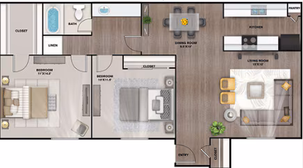 Unit 7-0720 floor plan